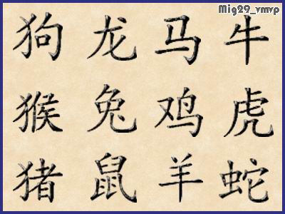 скачать иконки китайский зодиак, иероглифы