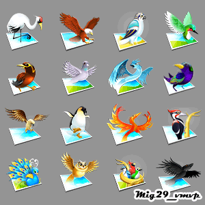 Скачать бесплатно классные иконки с птицами