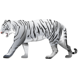 Значок в форме белого тигра